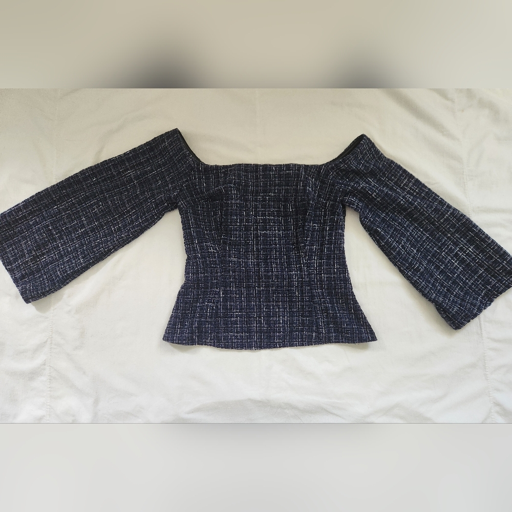 Zara Plaid Top
